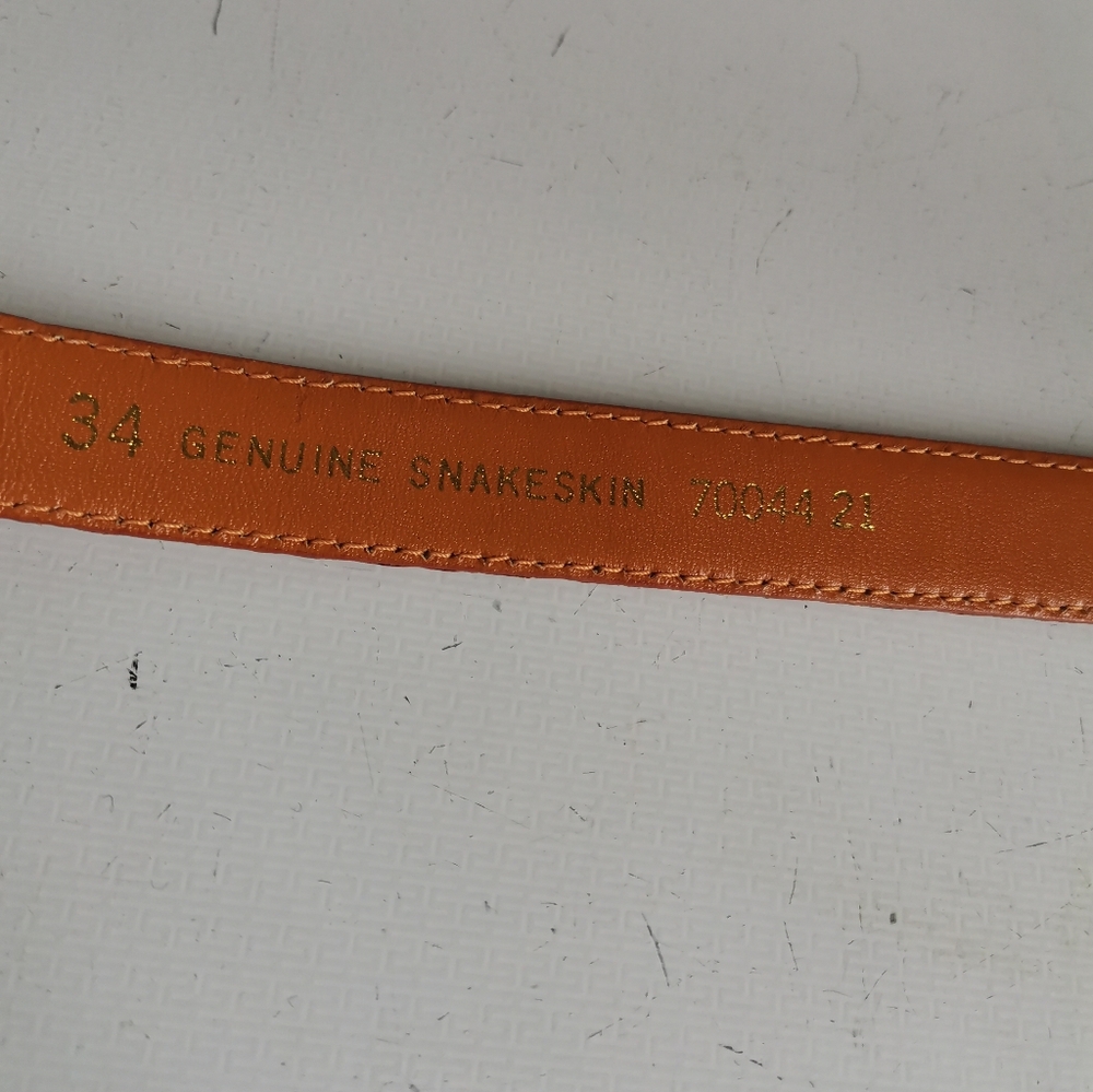 Canterbury Womens Genuine Snakeskin Belt - Picture 6 of 6